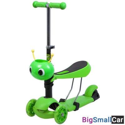 Детский самокат-кикборд 120S.DISCOKIDS.GN7 NOVATRACK - купить Абинске