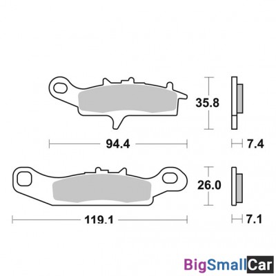 Тормозные колодки, задние Sinter / SBS 798SI - купить Абинске