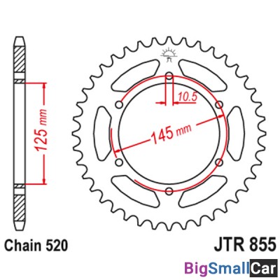 Звезда ведомая JT JTR855.47 - купить Абинске