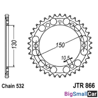 Звезда ведомая JT JTR866.46 - купить Абинске