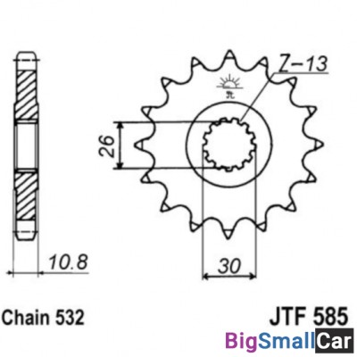 Звезда ведущая JT JTF585.17 - купить Абинске