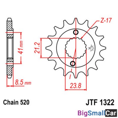 Звезда ведущая JT JTF1322.15 CB400SS - купить Абинске