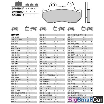 Тормозные колодки BREMBO CARBON CERAMIC 07HO1010 - купить Абинске