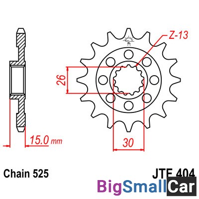 Звезда ведущая JT JTF404.16 - купить Абинске