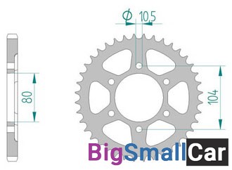 Звезда ведомая AFAM 16610-40 (JTR1489.40) - купить Абинске