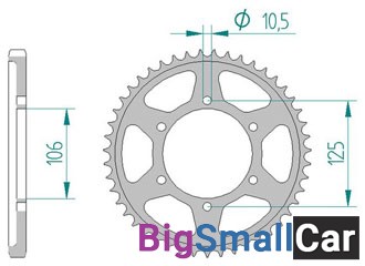 Звезда ведомая AFAM 86605-47 (JTR2014.47) - купить Абинске