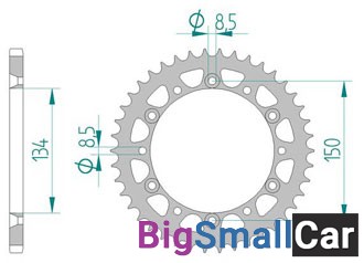 Звезда ведомая AFAM 16204-47 (JTR460.47) - купить Абинске