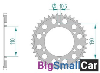 Звезда ведомая AFAM 13814-51 (алюминий) YZF 600 R6  520 03-07 - купить Абинске