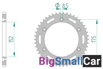 Звезда ведомая AFAM 12508-52 (JTR853.52) - купить Абинске