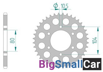 Звезда ведомая AFAM 17606-39  520 (JTR1478.39) - купить Абинске