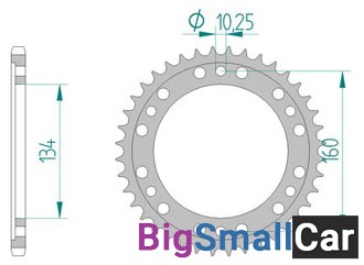 Звезда ведомая AFAM 11618-39 алюминий  520 (JTR1308.39) - купить Абинске