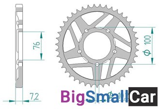 Звезда ведомая AFAM 92630-45  525 YZF-R1 SP 06 - купить Абинске