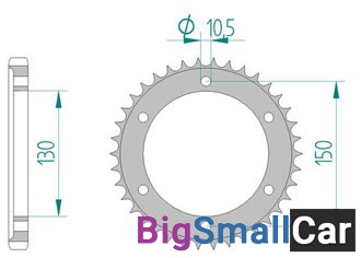 Звезда ведомая AFAM 12802-38 (JTR866.38) - купить Абинске