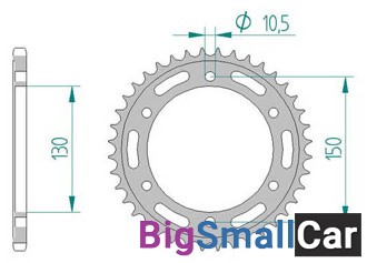 Звезда ведомая AFAM 10501-42 (JTR245/3.42) - купить Абинске