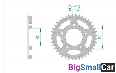 Звезда ведомая AFAM 86600-43 (JTR2010.43) - купить Абинске