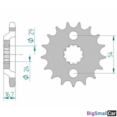 Звезда ведущая AFAM 22900-17 (JTF423,17) - купить Абинске