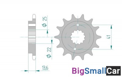Звезда ведущая AFAM 20517-14 (JTF1307.14) - купить Абинске