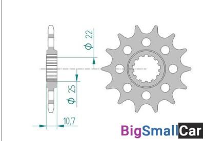 Звезда ведущая AFAM 21511-16 (JTF1581,16)  520 - купить Абинске