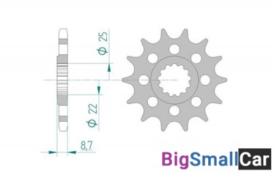 Звезда ведущая AFAM 28403-17 GSX-R1000  525 - купить Абинске