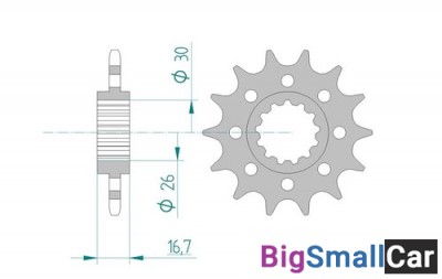 Звезда ведущая AFAM 20613-16 (JTF1269,16)  520 - купить Абинске
