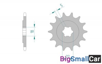 Звезда ведущая AFAM 24201-13 (JTF1445.13) - купить Абинске