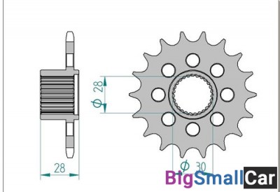 Звезда ведущая AFAM 37601-18 (APRILIA MANA 850) - купить Абинске