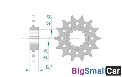 Звезда ведущая AFAM 20608-14 (JTF1269,14) CBR900RR  520 - купить Абинске