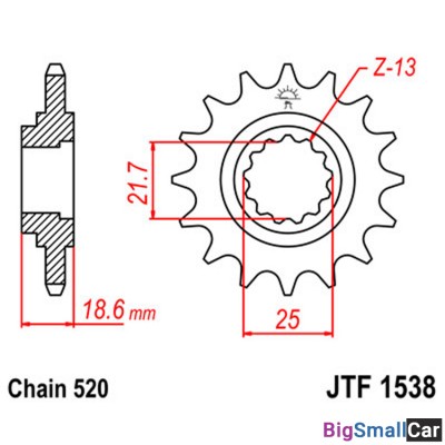 Звезда ведущая JT JTF1538.14 - купить Абинске