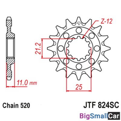 Звезда ведущая JT JTF824.13SC - купить Абинске