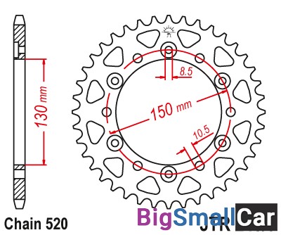 Звезда ведомая JT JTR245/3.42 - купить Абинске