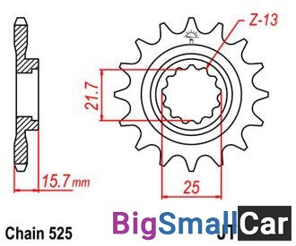 Звезда ведущая JT JTF1535.15RB - купить Абинске