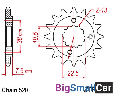Звезда ведущая JT JTF1401.14 - купить Абинске