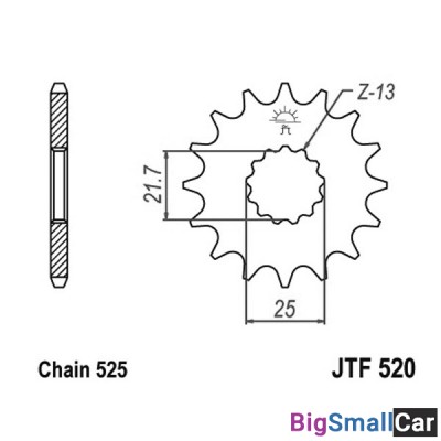 Звезда ведущая JT JTF520.14RB - купить Абинске