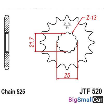 Звезда ведущая JT JTF520.16RB - купить Абинске