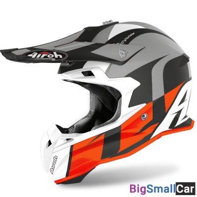 Шлем AIROH Terminator Open Vision SHOOT orange/grey XL TOVS - купить Абинске